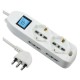 MULTIPRESA CON INTERRUTTORE 2 Schuko + 4 Bival.10/16A - 62001 (PZ 1)