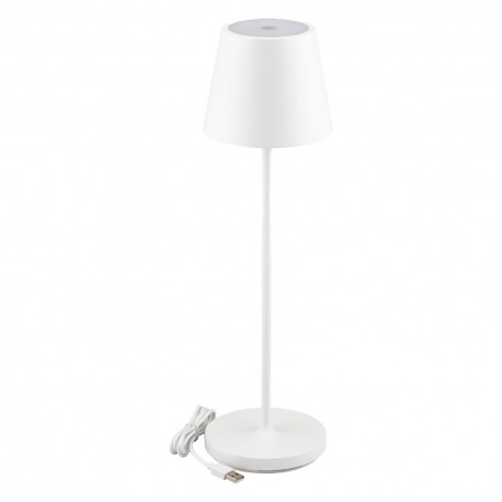 LAMPADA DA TAVOLO TOUCH RICARICABILE 'SLIM' 2 W - corpo colore bianco (PZ 1)