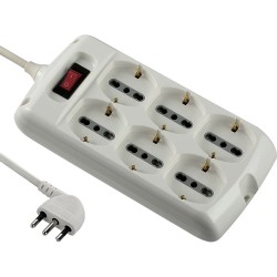 MULTIPRESA CON INTERRUTTORE 6 prese (PZ 1)