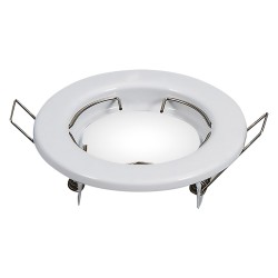 PORTAFARETTO LED FISSO IN METALLO cromato - diametro 93 x h.27 mm (CF 1)