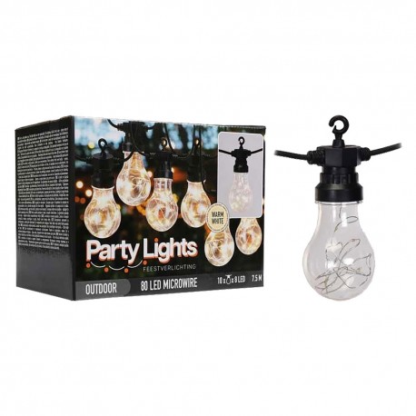 LUMINARIA 'PARTY' cavo mt.7,5 - 10 portalampade E27 (PZ 1)