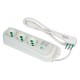 MULTIPRESA CON INTERRUTTORE 'ECO RELIFE' 3 uscite / spina 2P+T 10A - bianca (PZ 1)