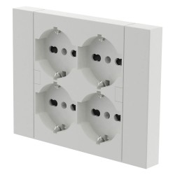 MULTIPRESA DA PARETE colore bianco (PZ 1)