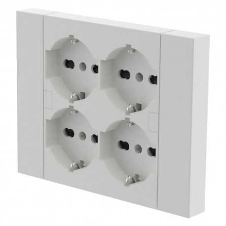 MULTIPRESA DA PARETE colore bianco (PZ 1)
