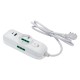 MULTIPRESA MINI 'TRIAX 2' mt. 1,5 - colore bianco (PZ 1)