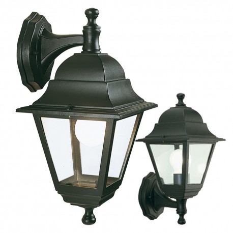 LANTERNA 'OLD' in basso - cm 37 x 18 x 20 nero (PZ 1)