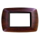 PLACCA EFFETTO LEGNO SCURO 'LIFE' 3 posti - 2983/LS (PZ 1)