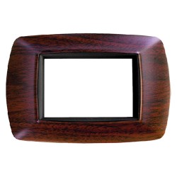 PLACCA EFFETTO LEGNO SCURO 'LIFE' 3 posti - 2983/LS (PZ 1)