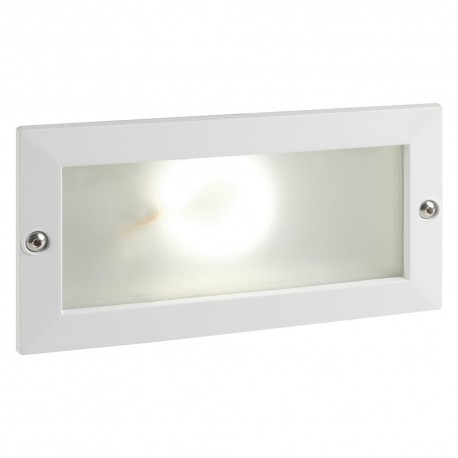 SEGNA PASSO LED INCASSO RETTANGOLARE APERTO 'ESCAPE' colore bianco - 10 watt (PZ 1)
