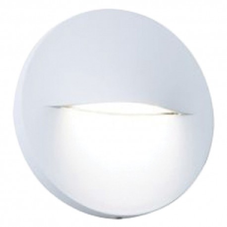 SEGNA PASSO TONDO 'OPEN' colore bianco - 3 watt (PZ 1)