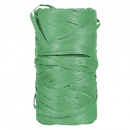 RAFIA SINTETICA A GOMITOLO gr. 100 circa - verde (KG 9)