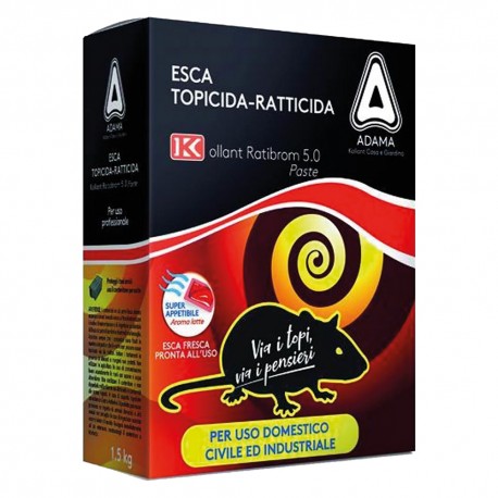 ESCA TOPICIDA 'RATIBROM' gr. 1500 - cf. 3 buste (500 gr.) (CF 1)