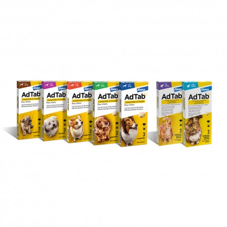 COMPRESSE ANTIPARASSITARIE MASTICABILI 'ADTAB' cani 22 - 45 kg / 3 compresse da 900 mg (CF 1)