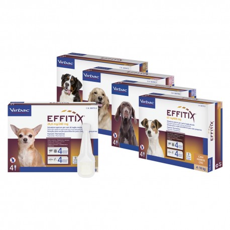ANTIPARASSITARIO 'EFFITIX' 'Cane Small' da 4 a 10 kg - 4 pipette ml 1,1 (CF 1)