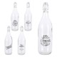 BOTTIGLIA IN VETRO 'DECORATA' 1000 ml (PZ 12)