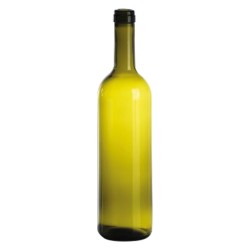 BOTTIGLIA IN VETRO TIPO 'BORDOLESE LEGGERA' 750 ml - colore uvag (PZ 20)
