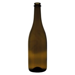 BOTTIGLIA IN VETRO TIPO 'CHAMPAGNE' 750 ml - colore antico (PZ 12)