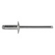 RIVETTO A STRAPPO IN ALLUMINIO 4,8 x 12 - Ã˜ testa 14 cf. 500 pz (CF 1)