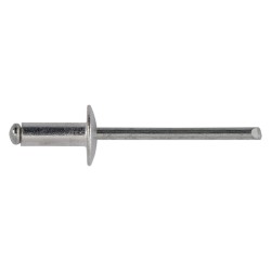 RIVETTO A STRAPPO IN ALLUMINIO 4,8 x 12 - Ã˜ testa 14 cf. 500 pz (CF 1)