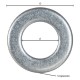 RONDELLA PIANA INOX A2 M 6 - 1,6 x 12 x 6,4 mm (C% 10)