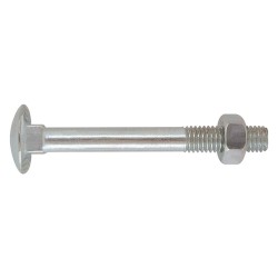 BULLONE ZINCATO TESTA TONDA T.T.Q.S.T.D.E. 10 x 140 (C% 0,5)