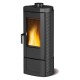 STUFA A LEGNA 'CANDY 4.0' 6,2 kW - colore nero antracite (PZ 1)