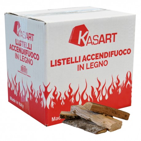 LISTELLI ACCENDIFUOCO IN LEGNO 14 decimetri cubi - in scatola (CF 1)
