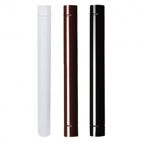 TUBO SMALTATO PER STUFE cm 50 Ã¸ 12 bianco (PZ 1)