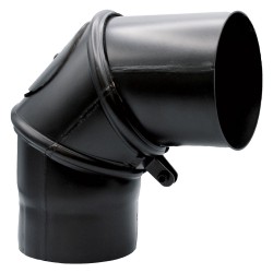 GOMITO IN ACCIAIO ORIENTABILE Ã¸ cm 13 - 90Â° (PZ 1)