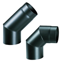 GOMITO IN ACCIAIO Ã¸ cm 12 - 45Â° (PZ 1)