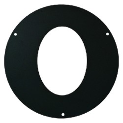 ROSONE ELLITTICO IN ACCIAIO Ã¸ cm 12 - spessore 2 mm (PZ 1)