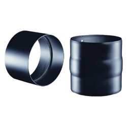 MANICOTTO IN ACCIAIO NERO Ã¸ cm 12 M/M - sp.2 mm (legna) (PZ 1)