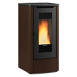 STUFA A PELLET 'DAHIANA VFS' 10 kW - colore bordeaux (PZ 1)