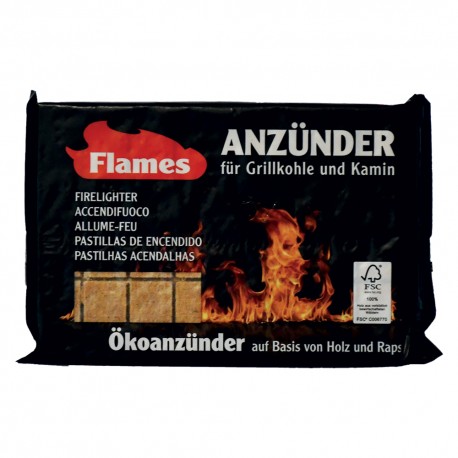 ACCENDIFUOCO ECOLOGICO 'FLAMES' 32 cubi (PZ 12)