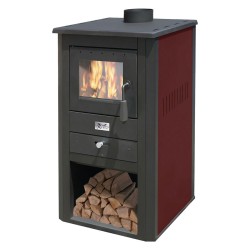 STUFA A LEGNA 'PALLADE' 13 kW - colore nero/avorio (PZ 1)