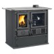 CUCINA A LEGNA 'ROSA XXL 5.0 VST STEEL' 11 kW - colore nero antracite (PZ 1)