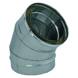 GOMITO DOPPIA PARETE A 45Â° Ã¸ cm 13/18 (PZ 1)
