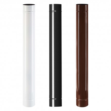 TUBO SMALTATO PER STUFE cm 50 Ã¸ 10 bianco (PZ 1)
