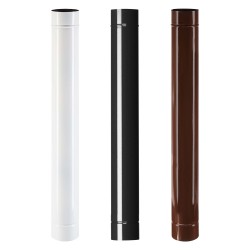 TUBO SMALTATO PER STUFE cm 100 Ã¸ 10 bianco (PZ 1)