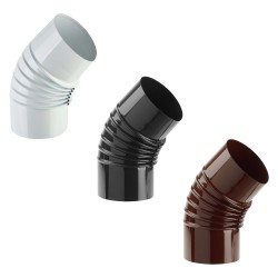 GOMITO SMALTATO PER STUFE Ã¸ 10 - 45Â° colore marrone (PZ 1)
