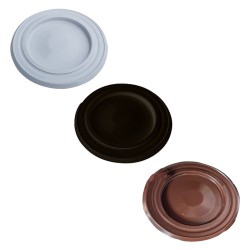 ROSONE VERNICIATO Ã¸ cm 12 - bianco (PZ 1)