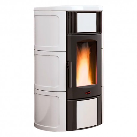 TERMOSTUFA A PELLET 'ISIDE IDRO 5.0' 19 kW - colore bianco (PZ 1)