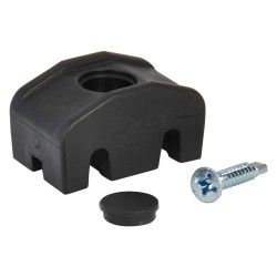PIASTRINA DI FISSAGGIO IN NYLON colore nero (PZ 12)