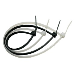FASCETTA A STRAPPO PER CABLAGGIO mm 7,6 x 450 pz 100 - nero (CF 1)