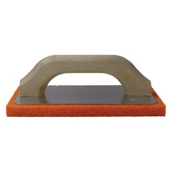 FRATTONE IN GOMMA SPUGNA cm 14 x 22 - gomma arancio (dens. media) (PZ 1)
