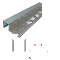 PROFILO JOLLY PER PIASTRELLE mm 10 cm 250 satinato (PZ 15)