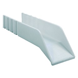 GOCCIOLATOIO PER TERRAZZI cm 6 x 23 bianco (PZ 1)
