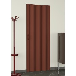 PORTA A SOFFIETTO 'RIGI' cm 82 x 210 - colore mogano (PZ 1)