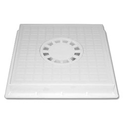 CHIUSINO CON SIFONE CENTRALE cm 30 x 30 (PZ 1)