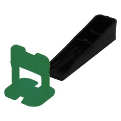 BASE LIVELLANTE CON FERITOIA PER CUNEO fuga 0,5 mm - colore verde (CF 1)